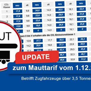 Übersicht LKW Maut Dezember 2023