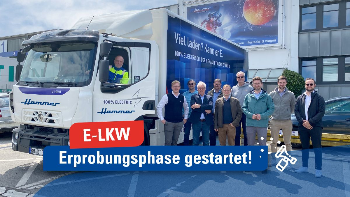 Erprobungsphase E-LKW startet